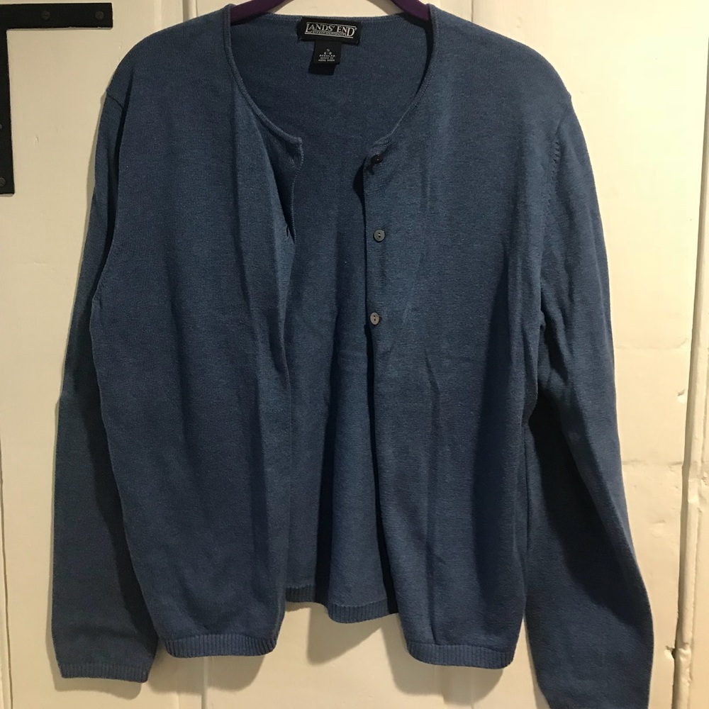 Lands’ End Blue Womens Sweater Size Small